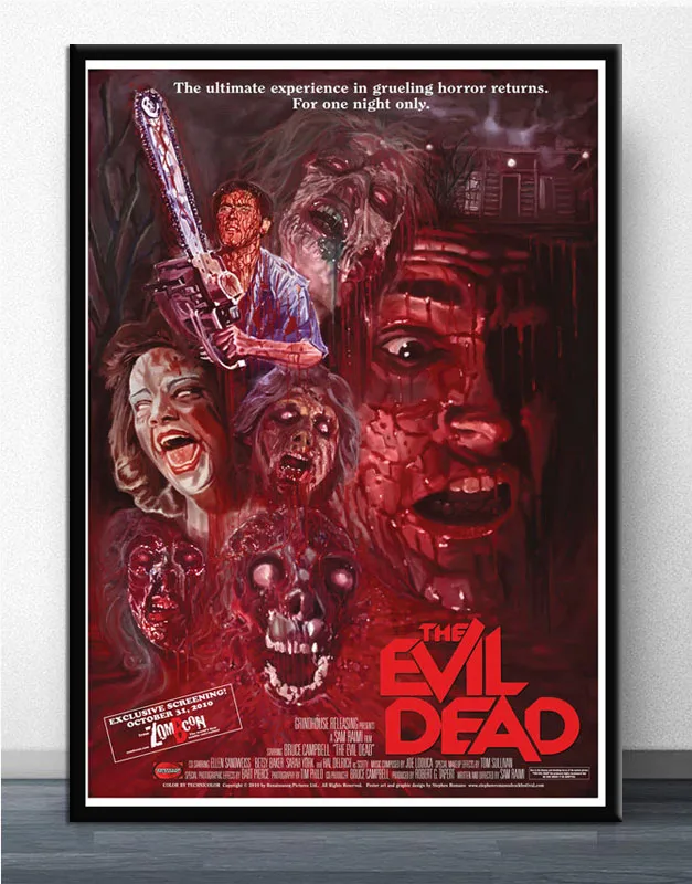FX884 The Evil Dead ASH VS Evil 1 2 3 действие террор фильм ТВ плакат Искусство Шелковый светильник на холсте для дома настенная печать украшения