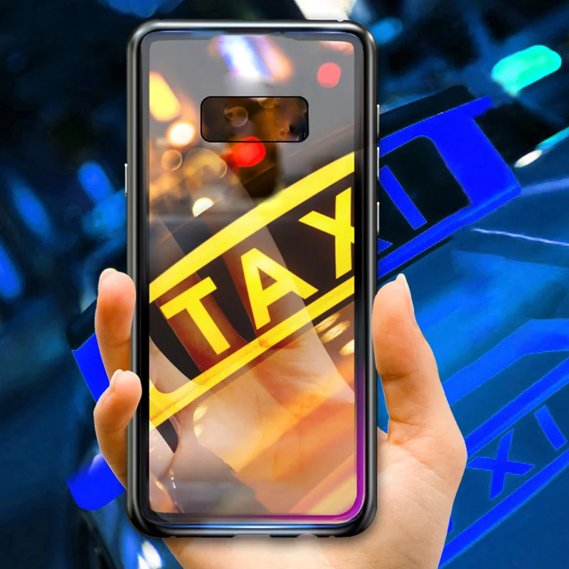 360 магнитный адсорбционный защитный чехол для Sumsung Galaxy S10 S10 Plus металлический закаленное стекло задняя крышка для Sumsung S10 M10 20