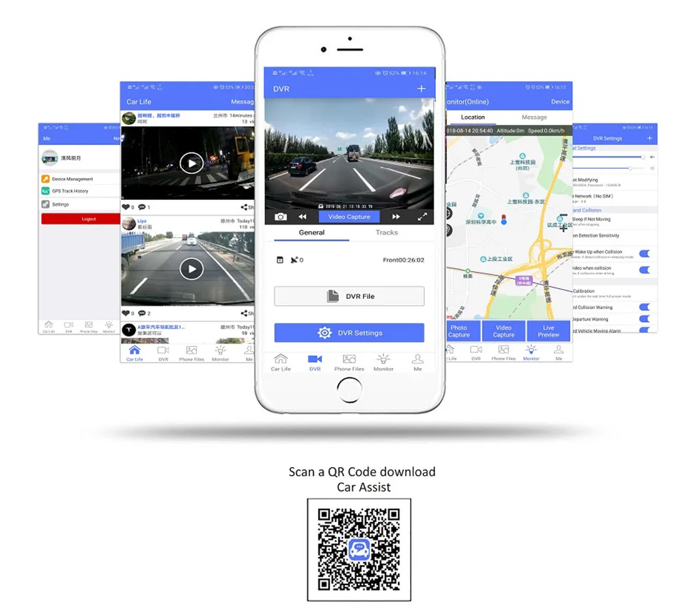 8" 4G Android Car DVR Camera GPS Navigation ADAS FHD 1080P Auto Video Recorder Dash cam Bluetooth WiFi Remote monitor