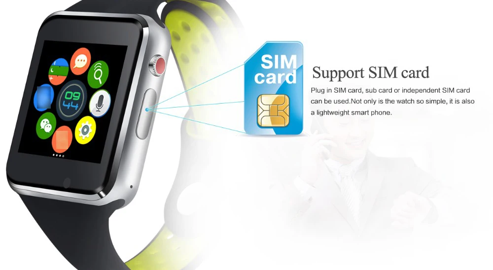 Bluetooth Smart Watch M3 With Camera Facebook Whatsapp Twitter Sync SMS Smartwatch Support SIM TF Card For IOS Android | Электроника