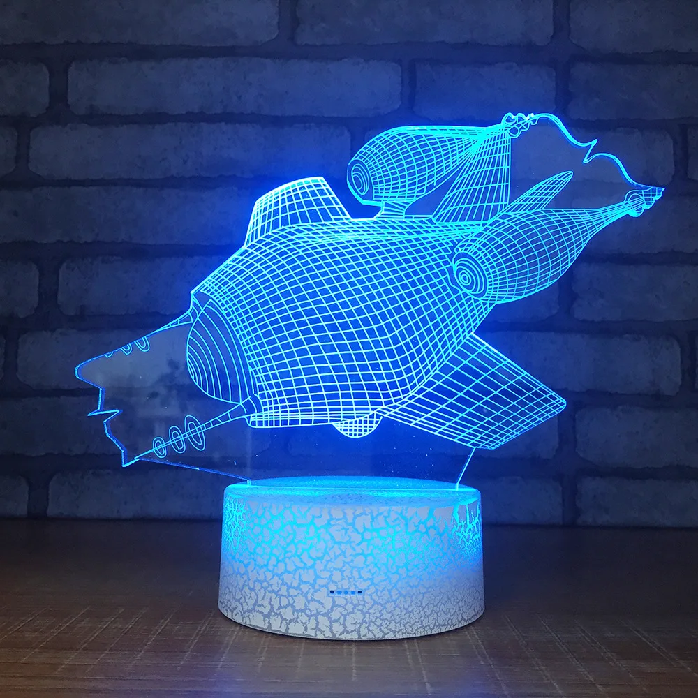 3d светильник акриловые подарочные настольные лампы 7 цветов|Настольные лампы| |
