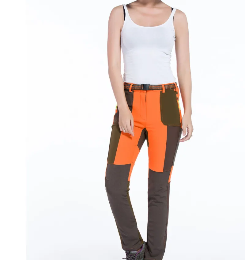 

outdoor soft shell charge trousers men warm and windproof waterproof fleece trousers large size ski mountaineering pants