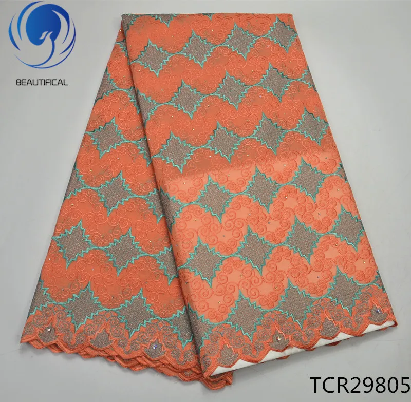 BEAUTIFICAL african swiss lace fabric cotton pink voile in switzerland high quality 5yards TCR298 | Дом и сад