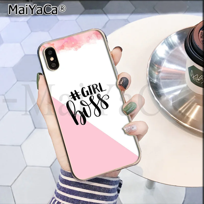 MaiYaCa Boss Girl Lady роскошный модный Чехол для мобильного телефона для Apple iPhone 8 7 6 6S Plus X XS max 5 5S SE XR Чехол для мобильного телефона