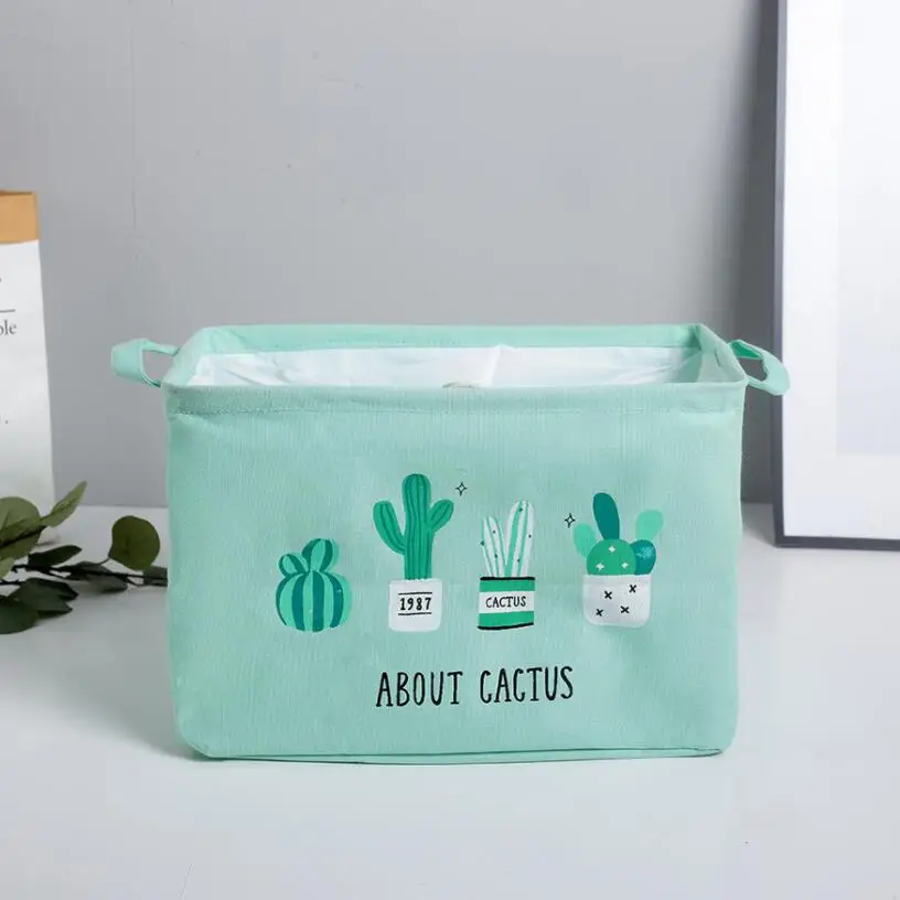 

New cactus Waterproof Laundry Hamper Folding Clothes Storage Baskets Home decoration Storage Box kids toy organizer bucket