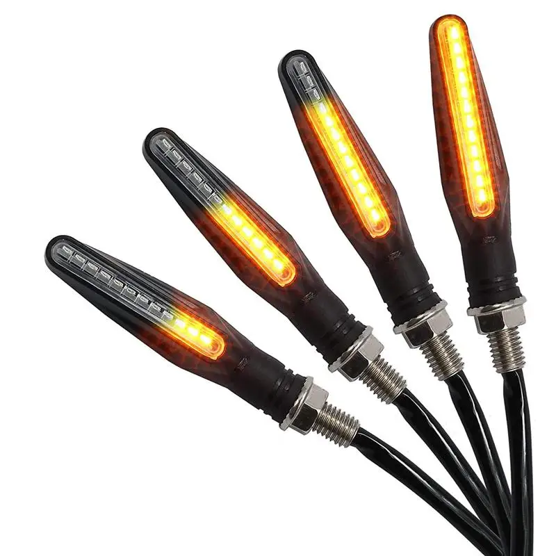 2 шт./компл. Сигналы поворота для мотоцикла светильник мотоциклы &quotбегущая