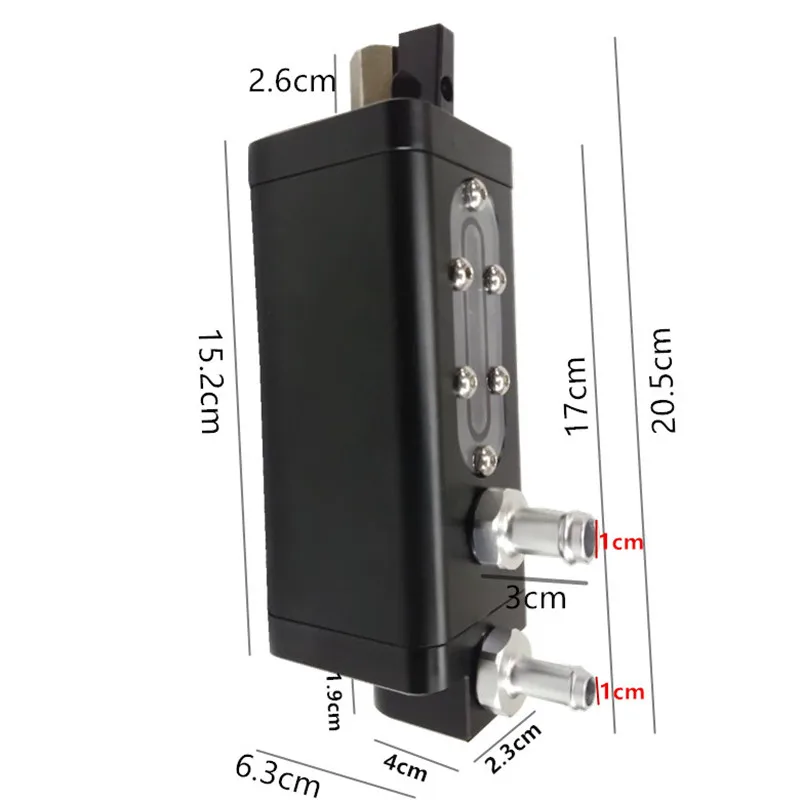 SPSLD изготовление озадаченное масло поймать Алюминий может масляный бак 2 Порты и