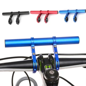bicycle handlebar extender bracket extended rack for road mtb bike computer headlight flash light phone holder bike accessories free global shipping