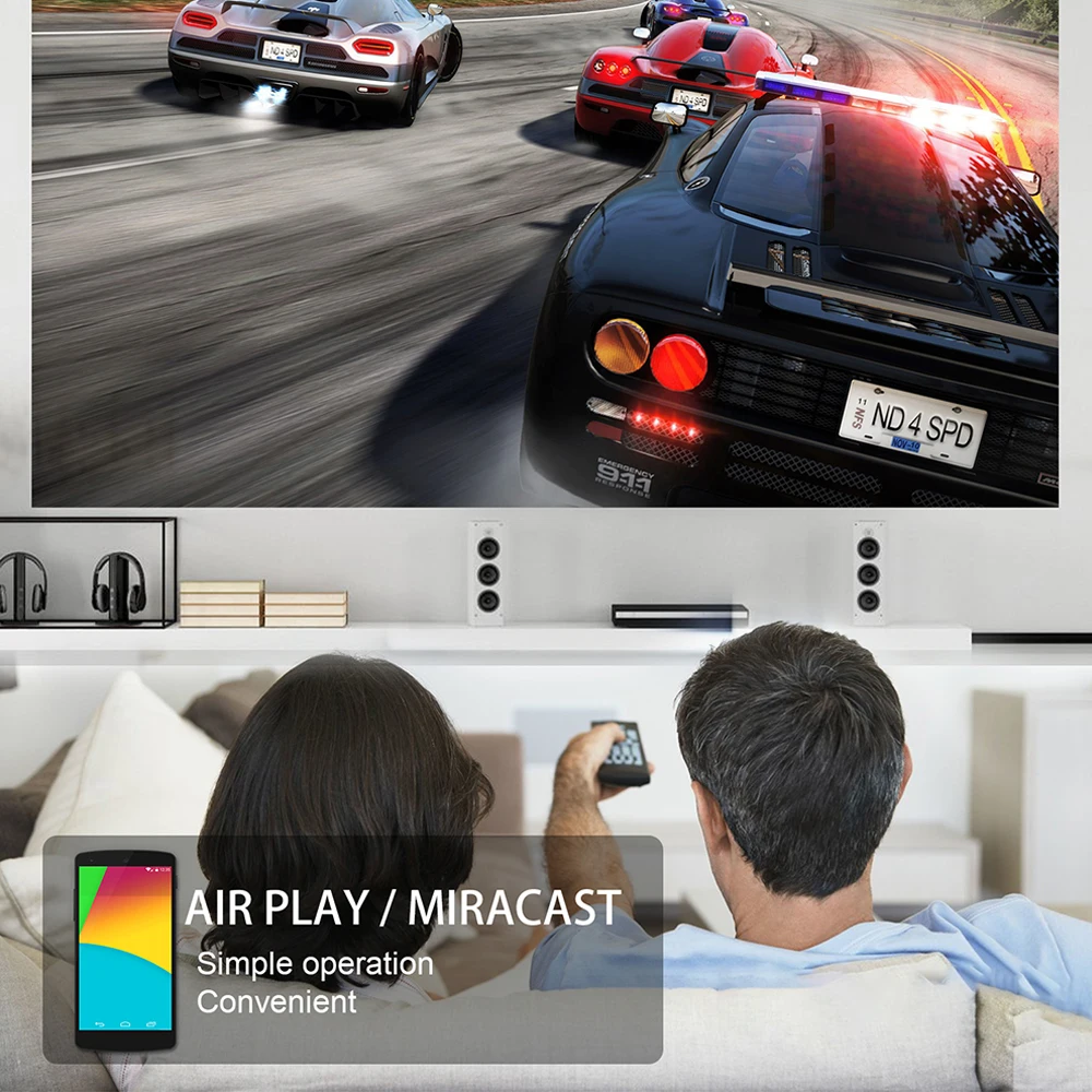 Мощный Full HD проектор SV-428 многоязычный светодиодный 4k 1080p Android бизнес и домашний