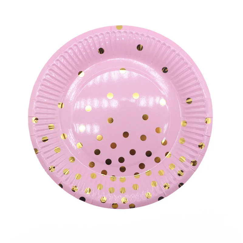 Plate10pcs 20 шт./лот, одноразовая посуда, тарелка, чашка, цветное золото, для ребенка, день рождения, вечерние, свадебные, рождественские украшения на Рамадан, принадлежности - Цвет: Plate10pcs