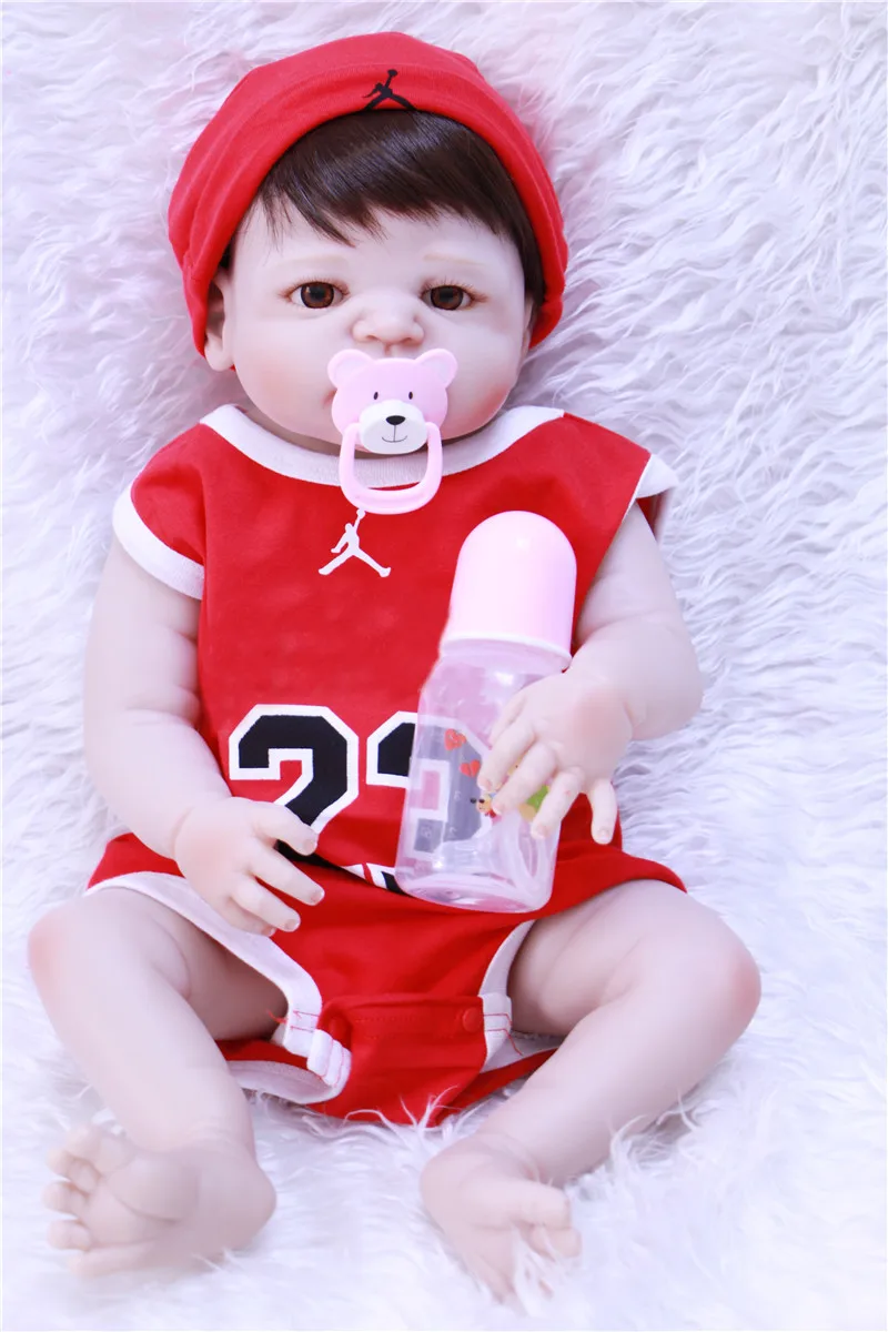 

57cm reborn Full body soft Silicone babies sale Princess Realistic Newborn princess kid Birthday Gift Girl Play House Bathe Toys