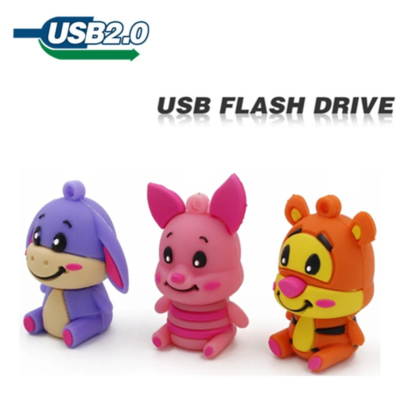 Usb флеш накопитель силиконовый в виде животного 4 32 Гб|pendrive usb 2.0|pendrive usbusb 2.0 |