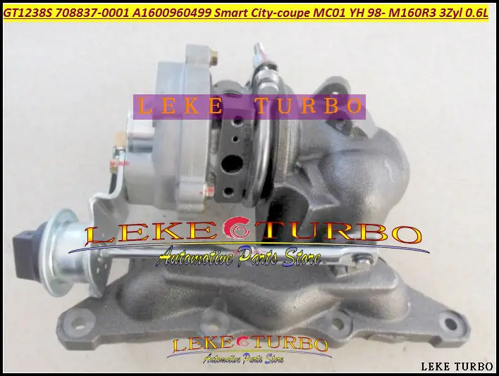 Турбокомпрессор GT12 GT1238S 708837-0001 708837 A1600960499 1600960499 для Smart City-coupe MC01 YH 1998-02 M160R3 3Zyl л |