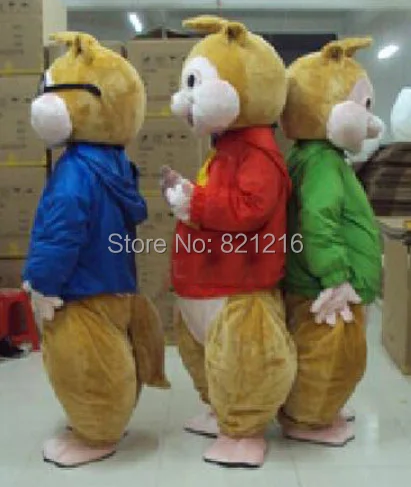 

New Alvin and the Chipmunks Mascot Costume Alvin Mascot Costume Free Shipping