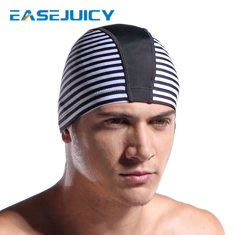 Мужские шапочки для плавания ультратонкие взрослые купания ткань защиты ушей