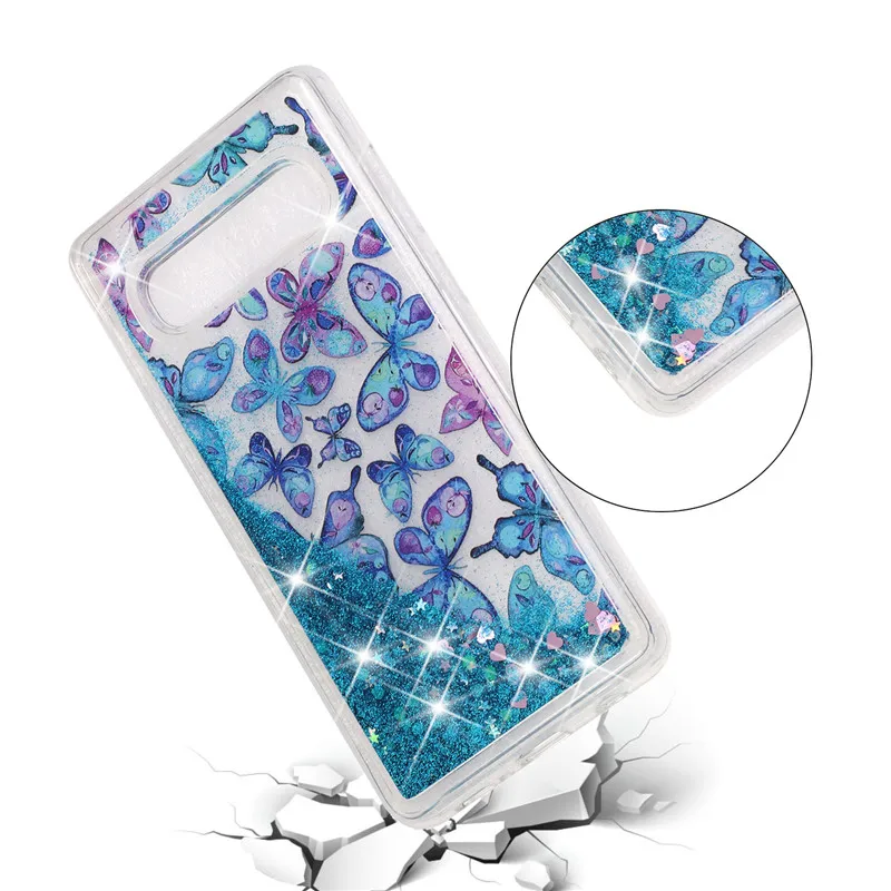 FLYKYLIN чехол с мраморной жидкостью для Samsung Galaxy S10 S10e S9 S8 Plus S7 edge Мягкий ТПУ