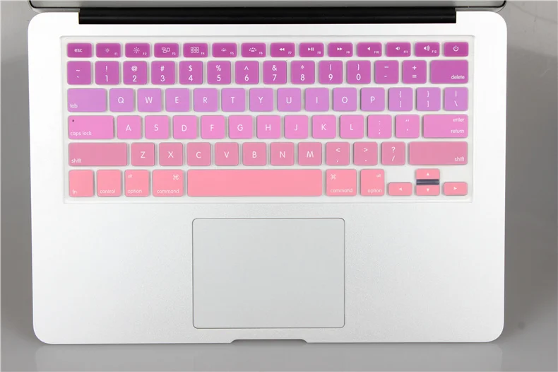 Новая версия США градиентная цветная силиконовая крышка клавиатуры для MacBook Air 13 Pro 13 15 17 retina imac 21,5 2" Защита клавиатуры