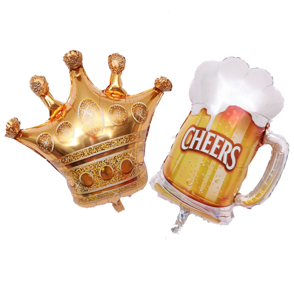 Красивые идеальные золотые шары чашка с короной гелиевые украшения для свадьбы