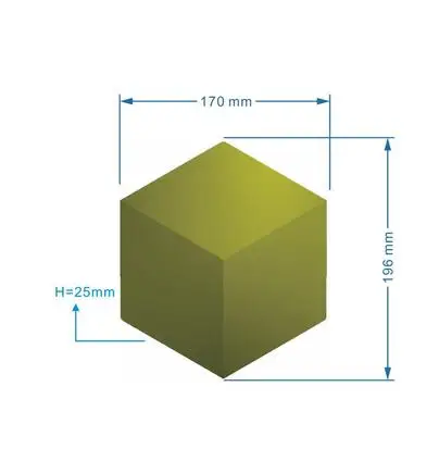 3D силиконовые формы для бетонных кирпичей, формы для цементной плитки, силиконовые формы для энкаустической плитки, формы для каменных стен - Цвет: Небесно-голубой