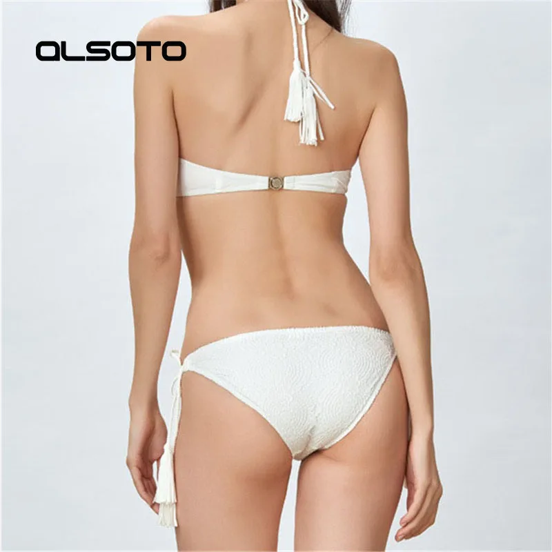 

Summer Fashion Solid Color Woman Bikini Sexy Women Sling Beach Sports Swimming Suit Lady High Quality Split Swimsuit