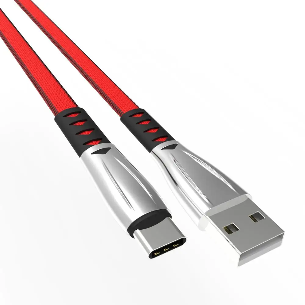 Кабель Millionwell USB Type C из цинкового сплава тканевый кабель передачи данных для