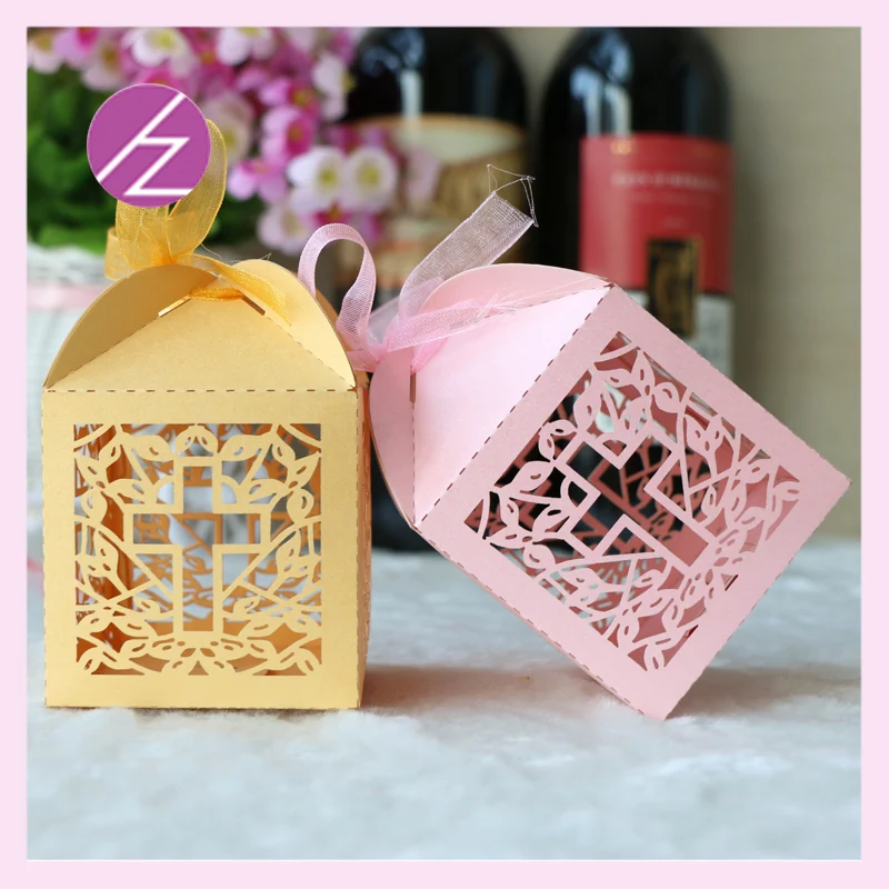 50 шт./лот жемчужная бумага лазерная резка распятие крещение благосклонность