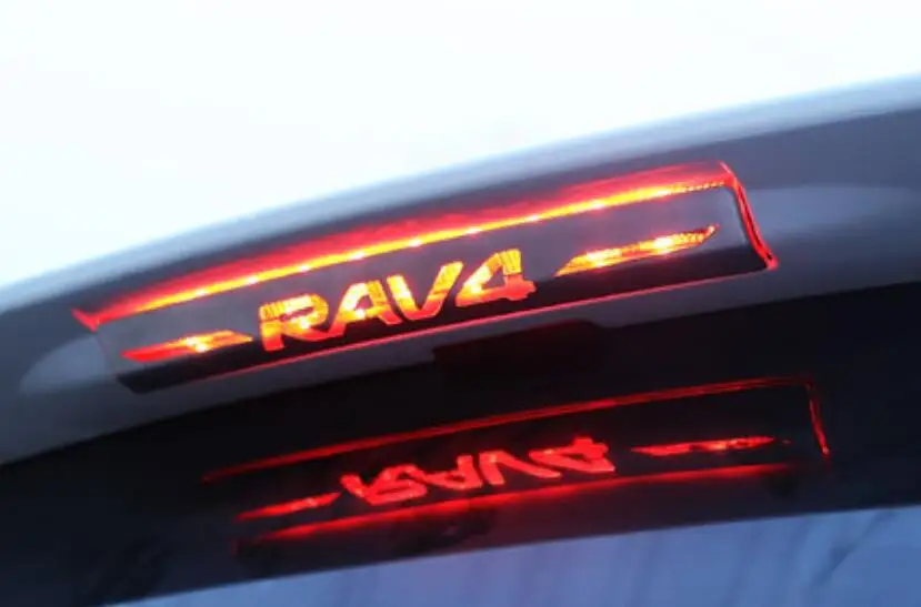 304 нержавеющая сталь для Toyota RAV4- Высокая Тормозная лампа декоративная заплатка аксессуары