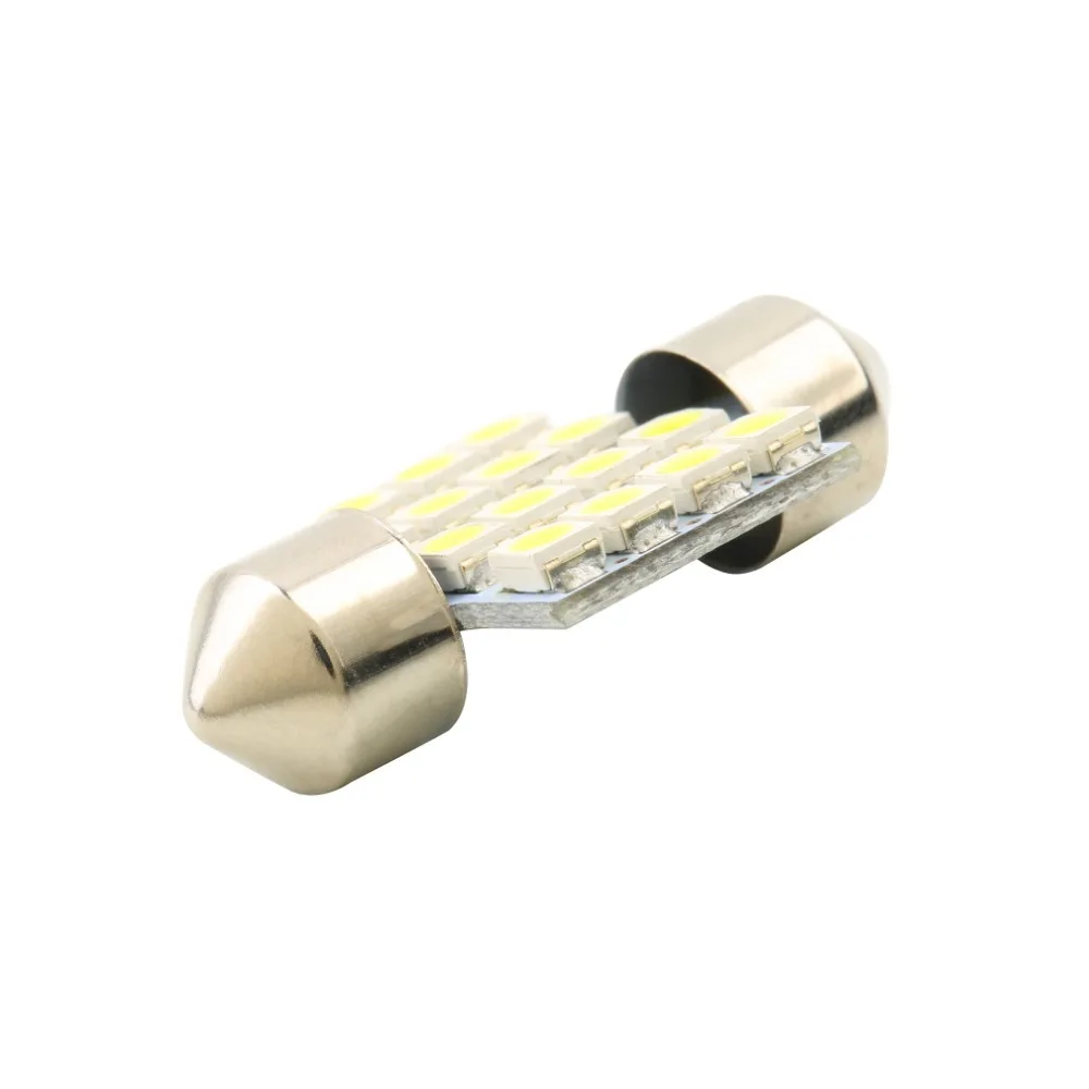 Автомобиль DIY светодиодный 31 мм 16 SMD чисто белая купол с фестонами автомобильный