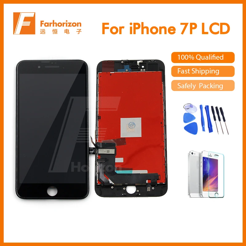 Розничная продажа 100% протестированный ЖК-дисплей для iPhone 7 Plus емкостного