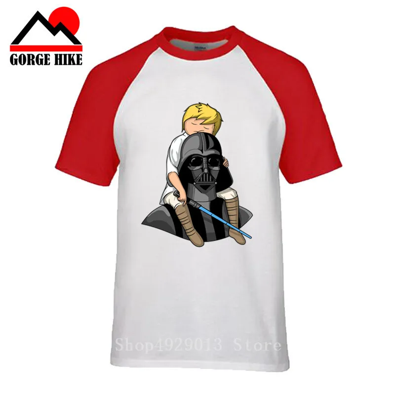 Мужская футболка с короткими рукавами и принтом Darth Vader простая звездного номера