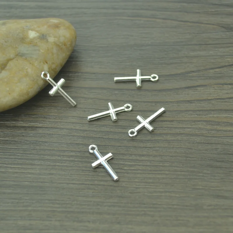 75 шт. модные подвески металлический крест кулон diy ювелирные изделия ожерелье