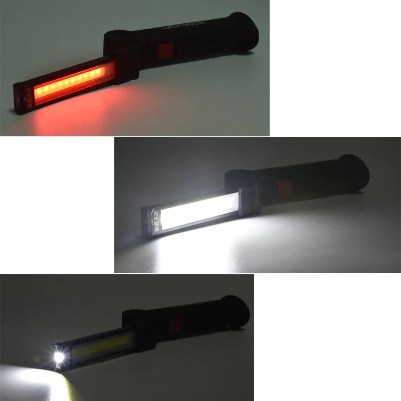 Портативный COB мини светодиодный фонарик с зажимом на ремень Карманный ручной USB