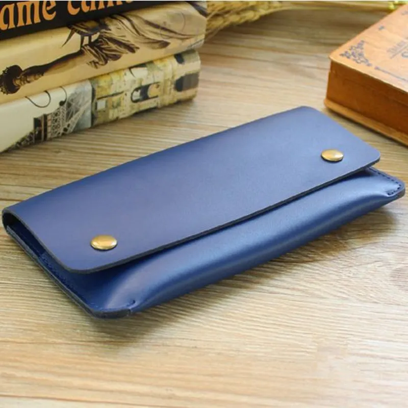 Гладкий кошелек-клатч из натуральной кожи высокого качества простые сумки в