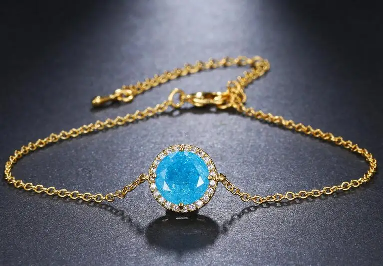 18k gold bule Bettyue бренд Роскошная Мода Семь цветов Регулируемый браслет для женщин AAA кубический циркон Кристалл ювелирные изделия Свадебные влюбленные подарок - Окраска металла: 18k gold bule