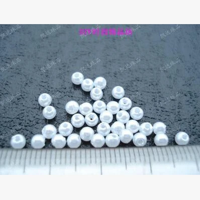 4 мм 300 шт. из пластика ABS имитация жемчуга бусины для изготовления ювелирных