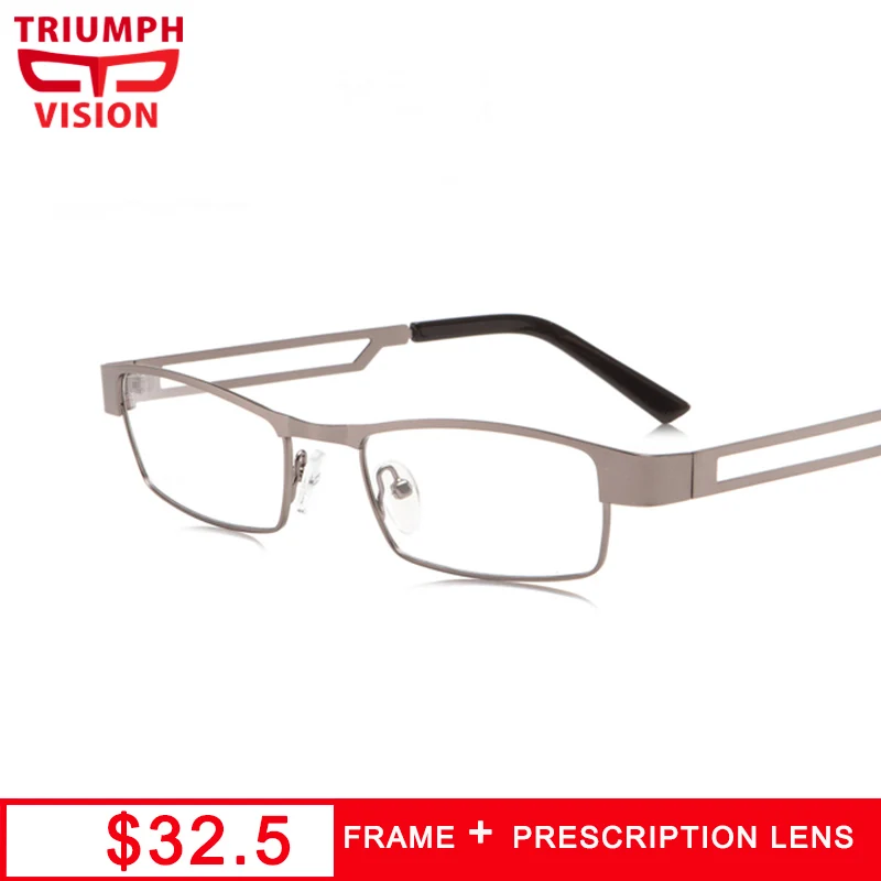 TRIUMPH VISION высококачественные металлические удобные очки для близорукости Мужские