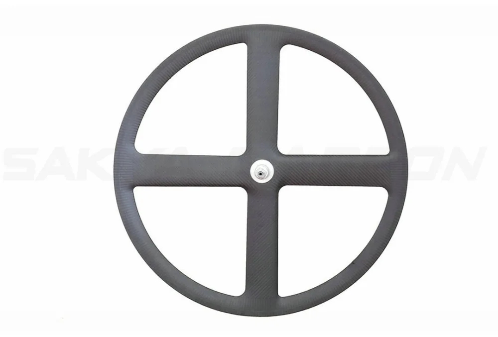 700c полностью Углеродные колеса 4 спицы клинчеры или трубчатые fixie carbon Wheel Set road track