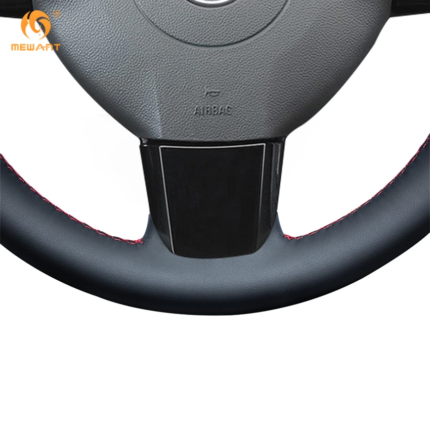 MEWANT черный кожаный чехол на руль автомобиля для Opel Astra 2005 2006 Vauxhall Astra аксессуары для интерьера запчасти