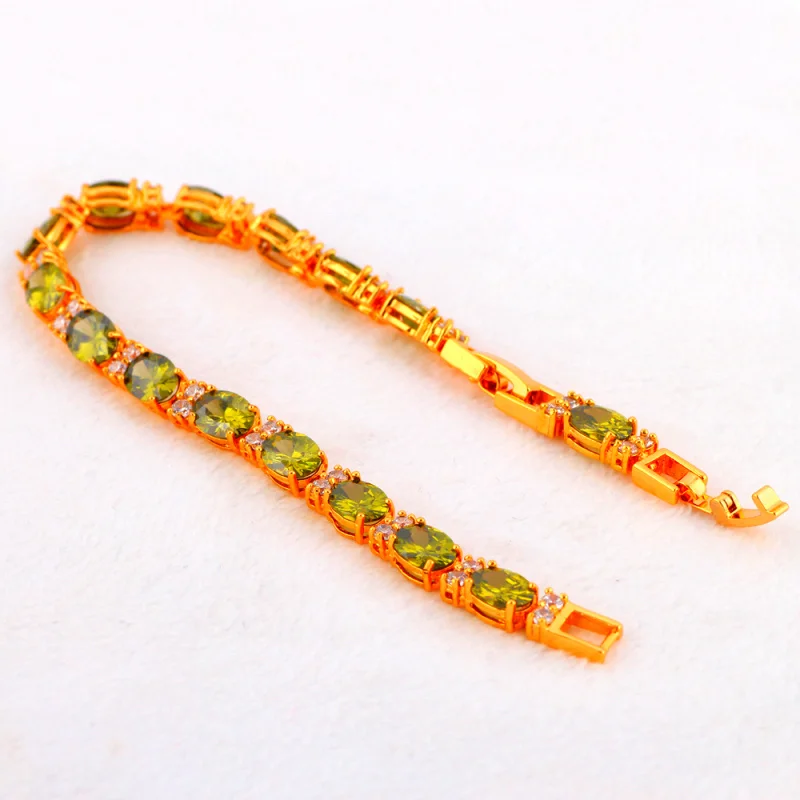 ROLILASON высокое качество низкие цены Мода Золотой Браслеты для Для женщин подарок