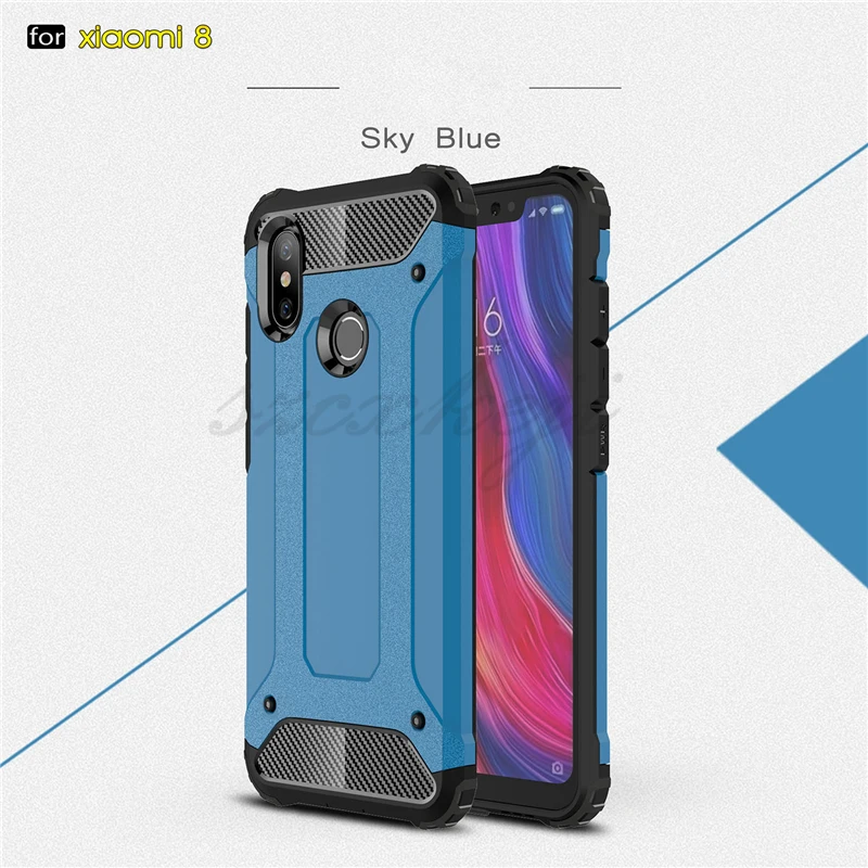Чехол для Xiaomi mi 8 mi 8SE mi 8 Lite Diamond Armor ударопрочный гибрид жесткий и прочный резиновый чехол для Xiaomi mi 8 SE