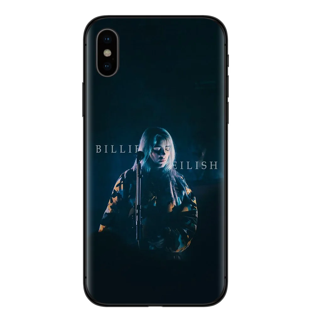 Billie eilish rainbow blohsh глаза океана черный мягкий чехол для телефона iPhone X 5 5S SE 6 6splus 7 7Plus 8 8Plus XR XS MAX