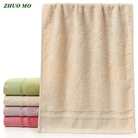 1pc bamboo soft face towels for adults fiber shower towels super absorbent for bathroom 4 coloers quick dry travel gym towels