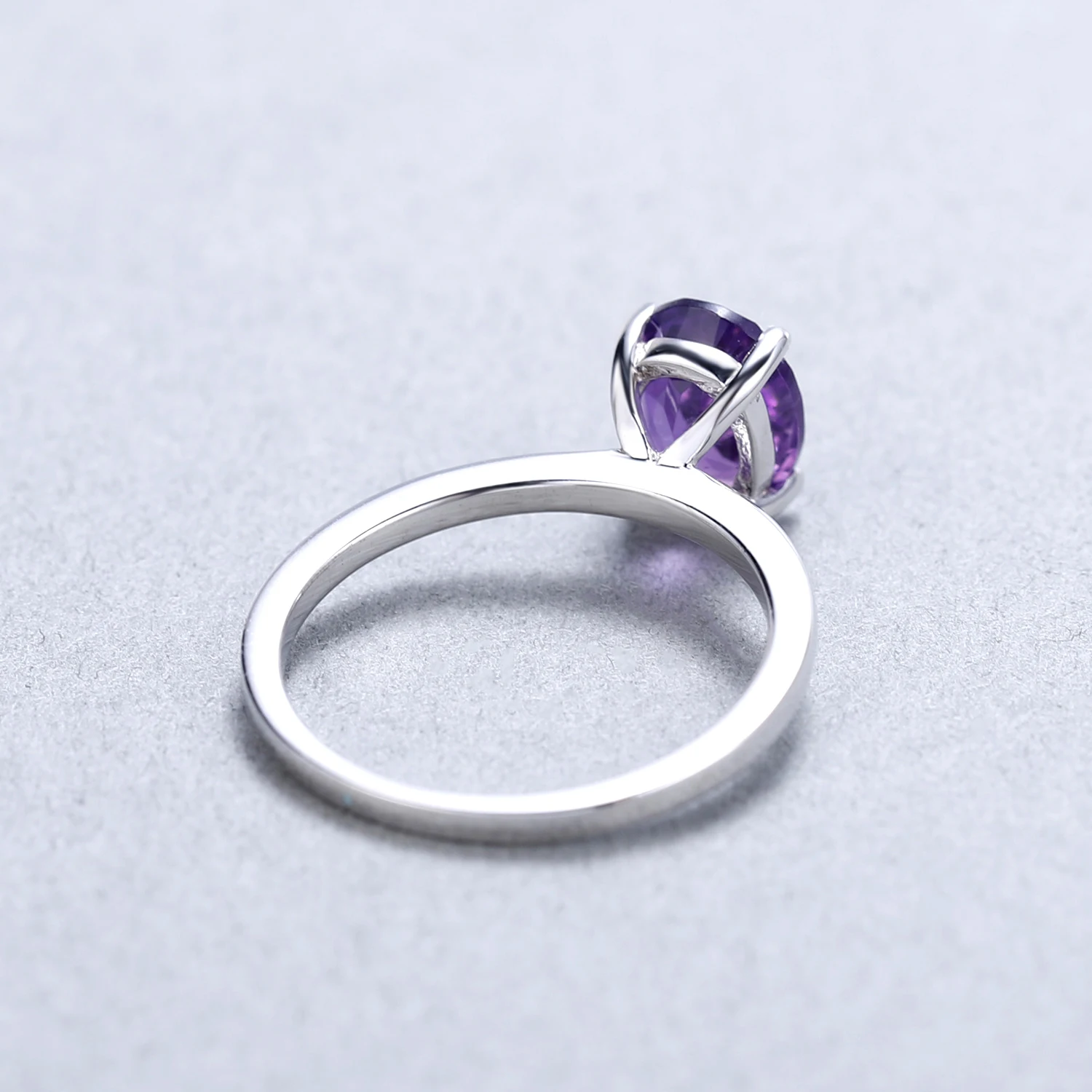 Драгоценный камень для балета 2 79ct Овальный натуральный аметист рождения солитер