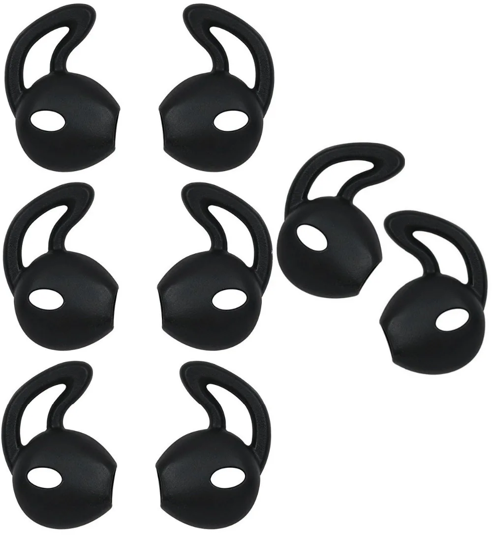Ear Gel for Apple iPhone Earpod Cover Anti-Slip Silicone Soft Replacement Sport Earbud 7 / 6S 6 Plus 5S 4 Pairs | Электроника