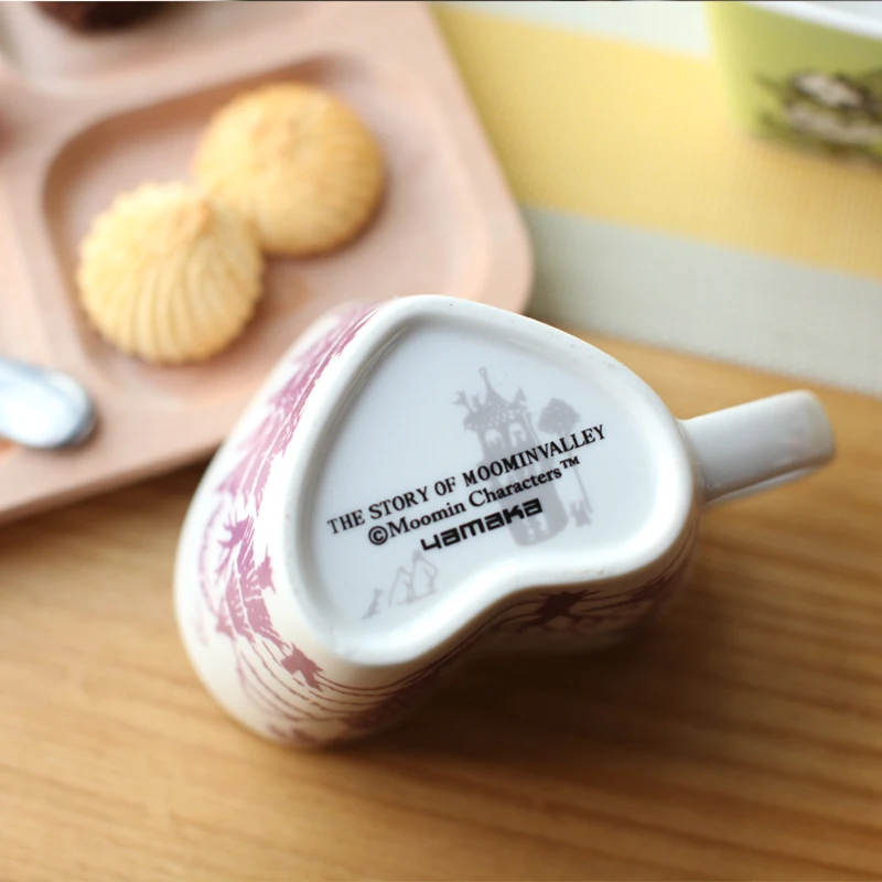 Муми-Тролль в форме сердца, забавная кружка Canecas Criativa Taza Unicornio Kubek Do Kawy Cuple
