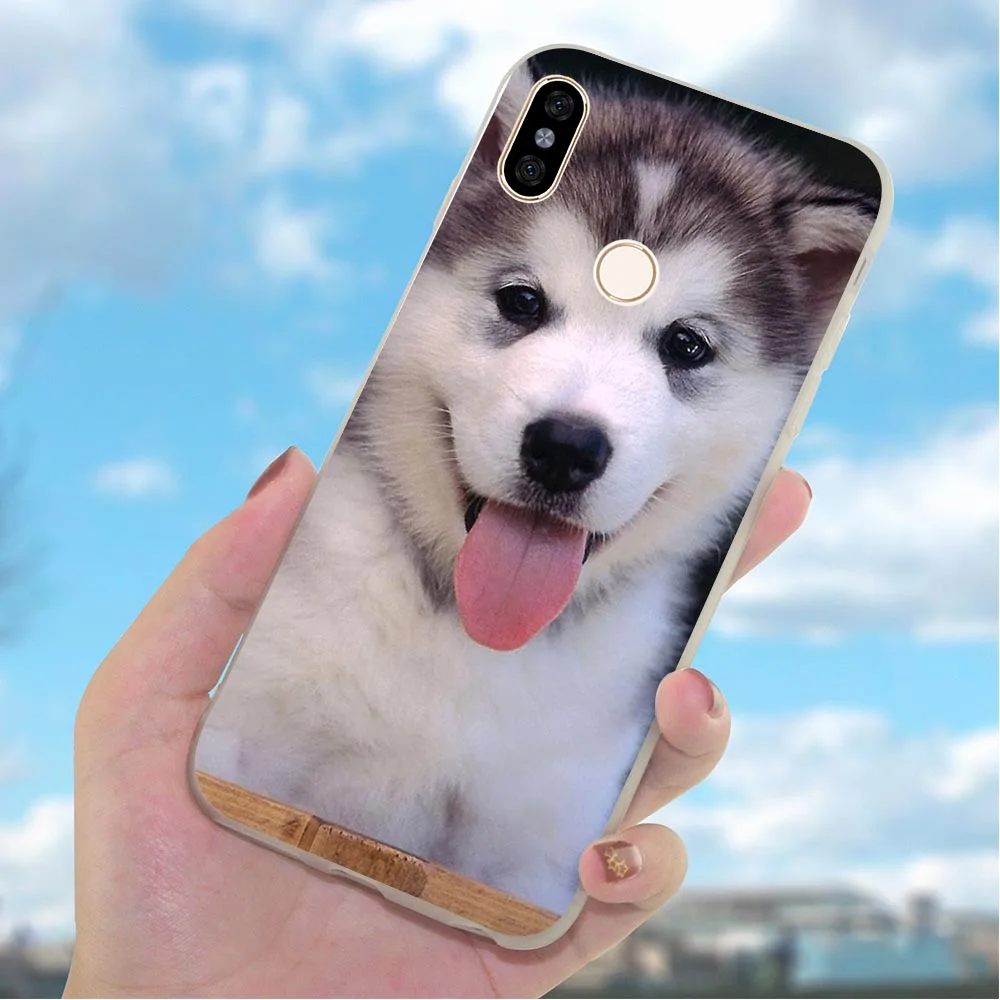 Мягкий чехол из ТПУ для телефона Redmi 7 Pro Husky собак 4X A2 A1 9se 4A 5 Plus 5A Prime 6A Note Xiaomi Mi 9 10 Lite