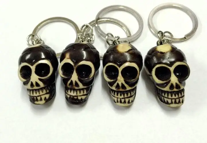 12 шт. Мужской винтажный брелок в виде черепа|keychain wholesale|jewelry stainlessjewelry catalogue |