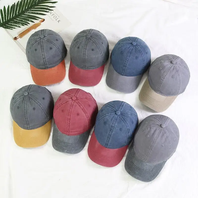 Для женщин Snapback Кепки S Для мужчин Бейсбол Кепки Шапки для Для мужчин Casquette Кости Gorras тертые хлопковые пустой Винтаж Бой цвет Бейсболки