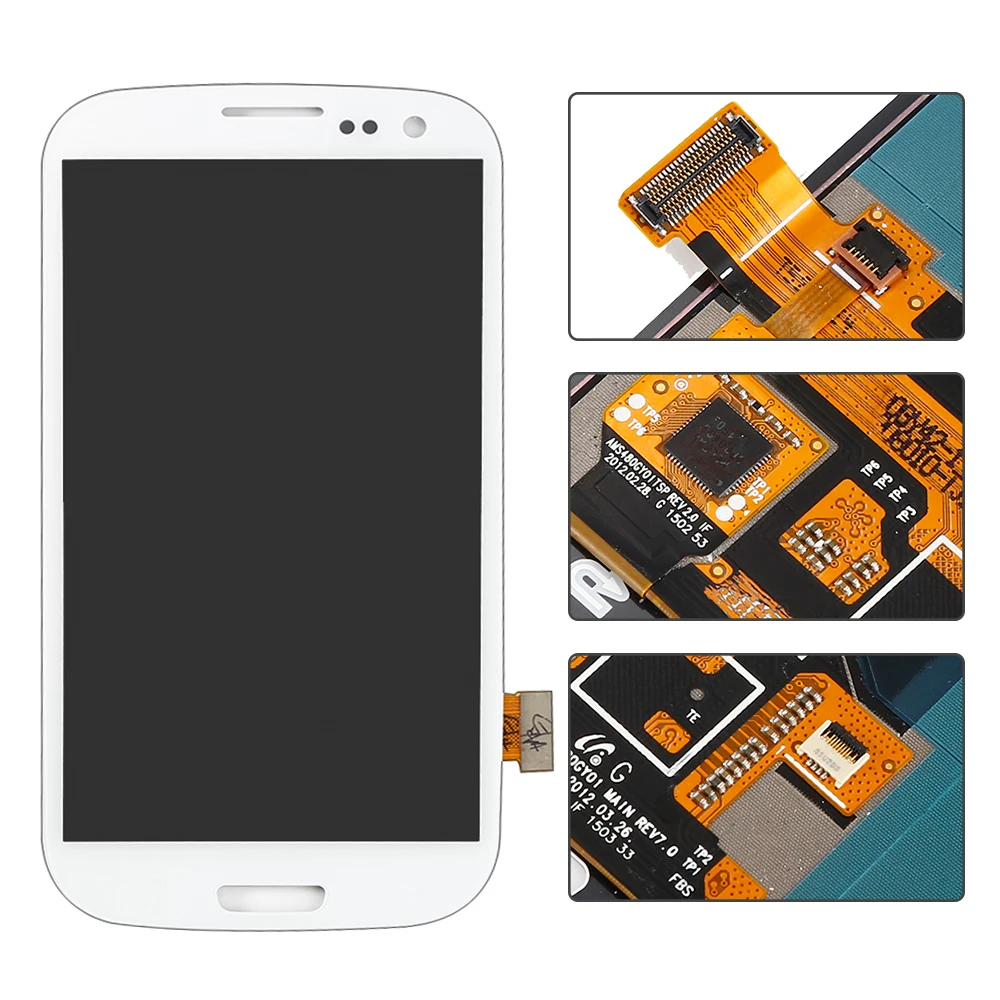 Для Samsung Galaxy S3 III i9300 Сенсорный экран Панель планшета Сенсор Стекло + ЖК дисплей