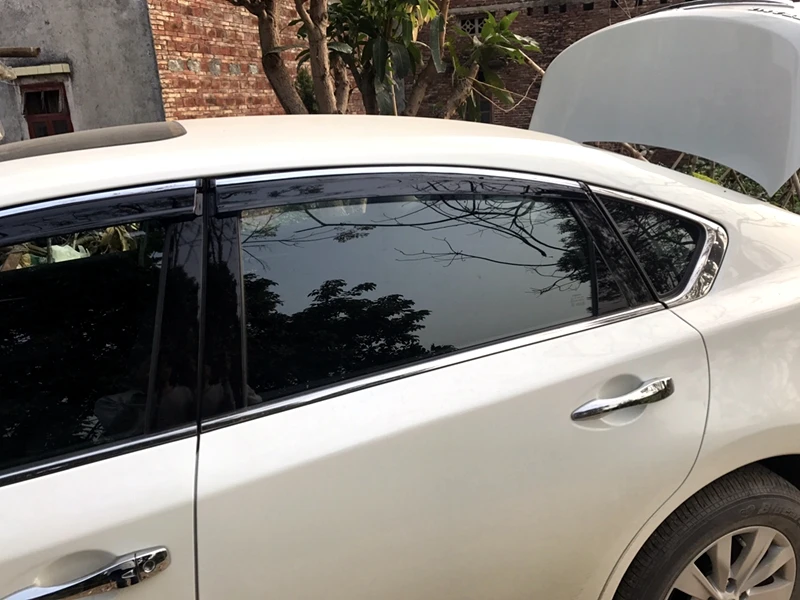 Для Nissan Altima Пластик черное окно козырек Vent Оттенки Защита от солнца дождь дефлектор гвардии авто аксессуары 4 шт./компл